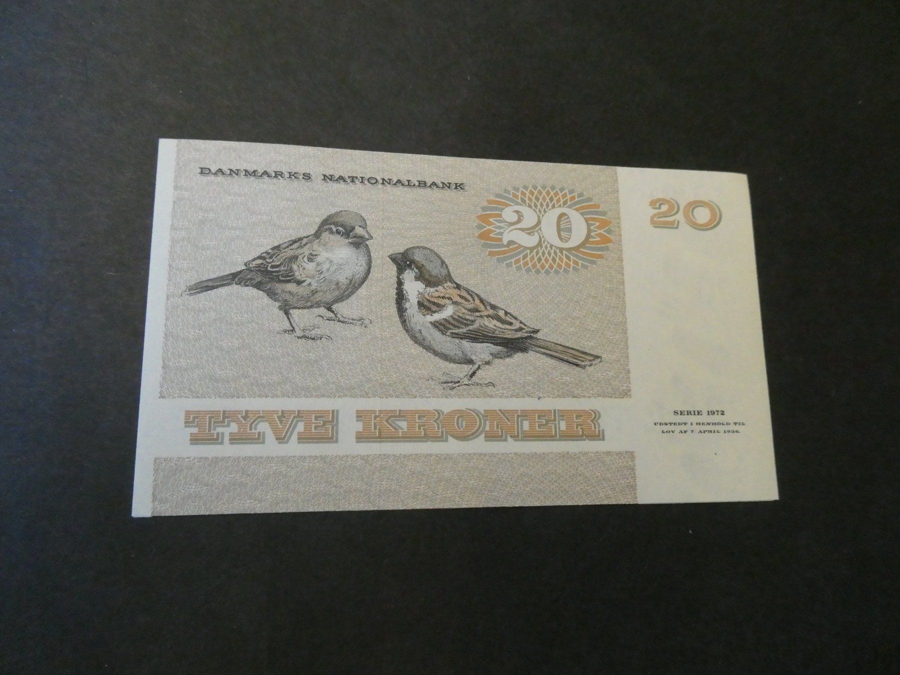 Banknoten: Dänemark, alter Geldschein - ungefaltet – Gebraucht aus Hinterforst von Rohusri 1