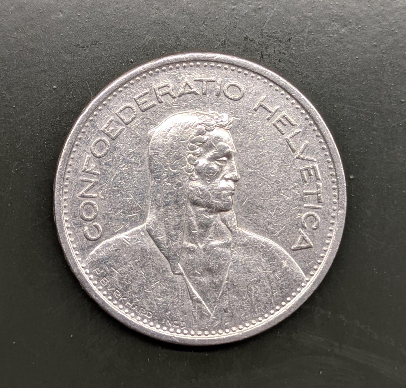 Tutti le monete: 5 Fr. Münze CH 1949 Silber – Usato da Zetzwil venduto da Stritzi 1