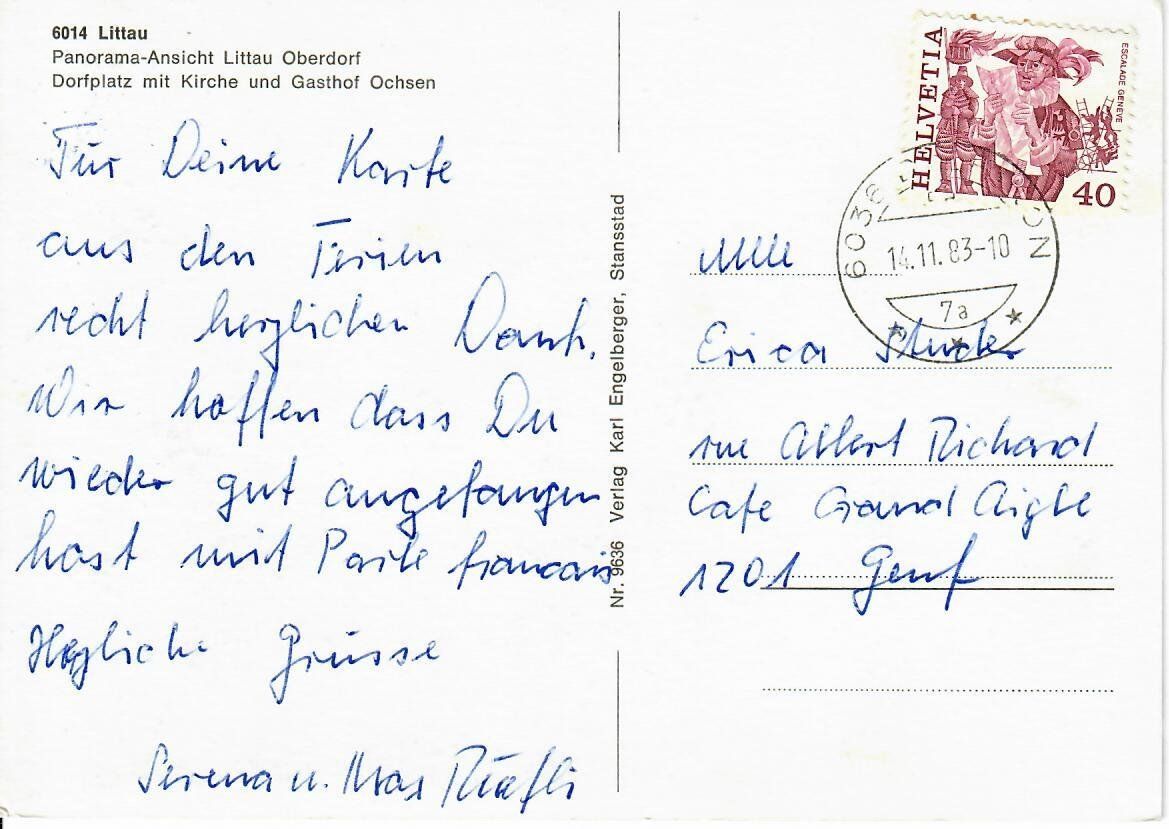 Cartoline postali: Littau – Usato da Hochdorf venduto da Ziegel-16 1