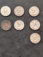 3x 1937/2x1934/2x1932 50rappen silber