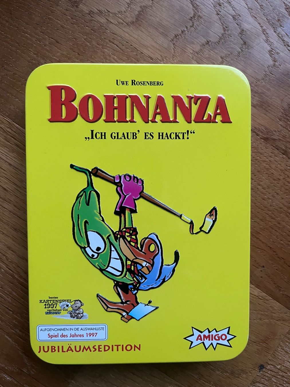 Amigo Giochi: Bohnanza „ICH GLAUB' ES HACKT!" Jubiläumsedition – Nuovo e nell'imballaggio originale da Gurmels venduto da sar_znc6