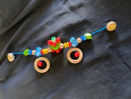 Kinderwagenkette aus Holz   bunt