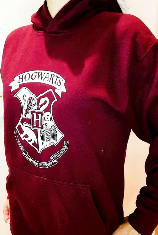 Sweat à Capuche Harry Potter Pour Fille - Noir, 11-12 Ans, Motif Imprimé