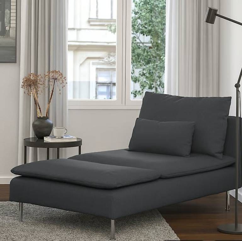 Ikea Divani: IKEA SÖDERHAMN Récamiere, Hillared anthrazit grau – Usato da Therwil venduto da dischelle