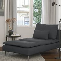 IKEA SÖDERHAMN Récamiere, Hillared anthrazit grau