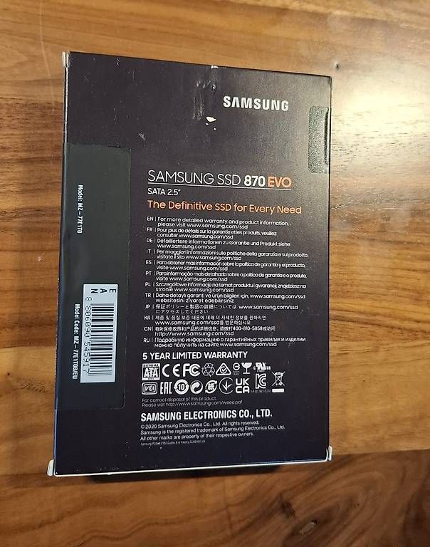 Samsung Dischi rigidi: Samsung 870 EVO 1 TB SSD – Nuovo e nell'imballaggio originale da Lüterkofen venduto da DAA33 1