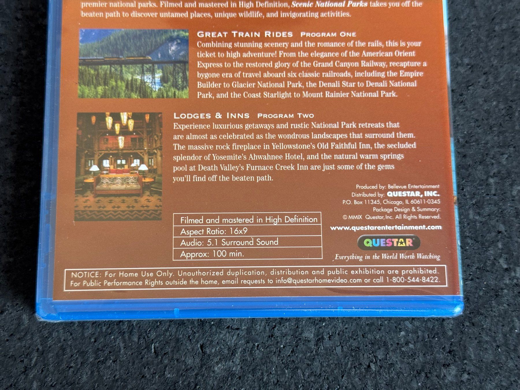 Tutti i DVDs: Scenic National Parks Blu-ray Disc Great Train Rides – Nuovo (secondo la descrizione) da Fribourg venduto da tschjoly 7