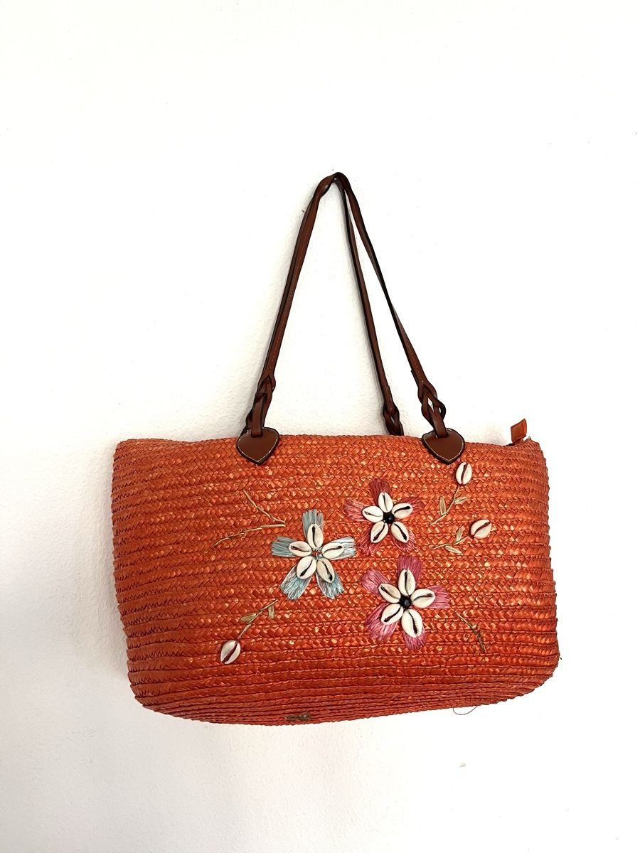 Sacs femmes: GEFLOCHTENE STRAND TASCHE ORANGE – D'occasion à Basel par JJ.Elena
