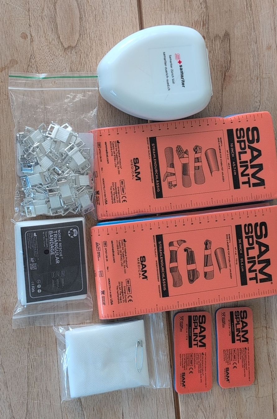 Kit di pronto soccorso: Sam Splint Verbandmaterial  – Nuovo e nell'imballaggio originale da Büsserach venduto da Saner_Holzbau