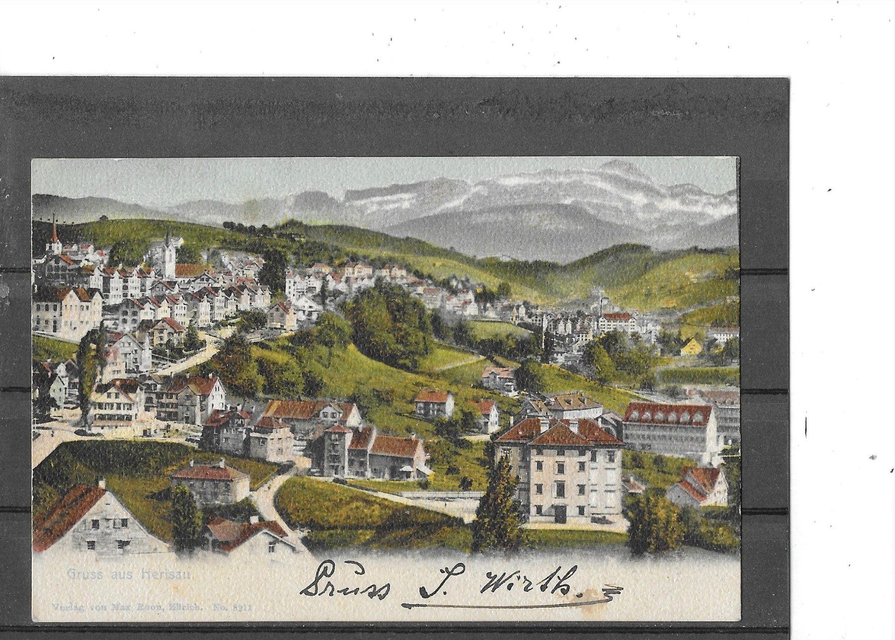 Cartoline postali: AR Gruss aus Herisau 1902 – Usato da Schocherswil venduto da Wilare