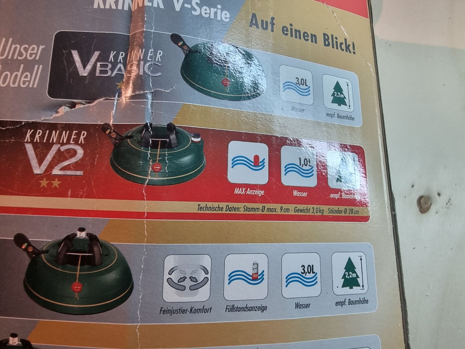 Basi per albero di Natale: Christbaumständer Krinner V2 grün – Usato da Hinterkappelen venduto da DR88 1