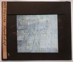 Glasdia Ägypten: Tempel-Relief, um 1915