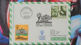 CL35 Carte Postale + Timbre Autriche 1985 Theme Ballon