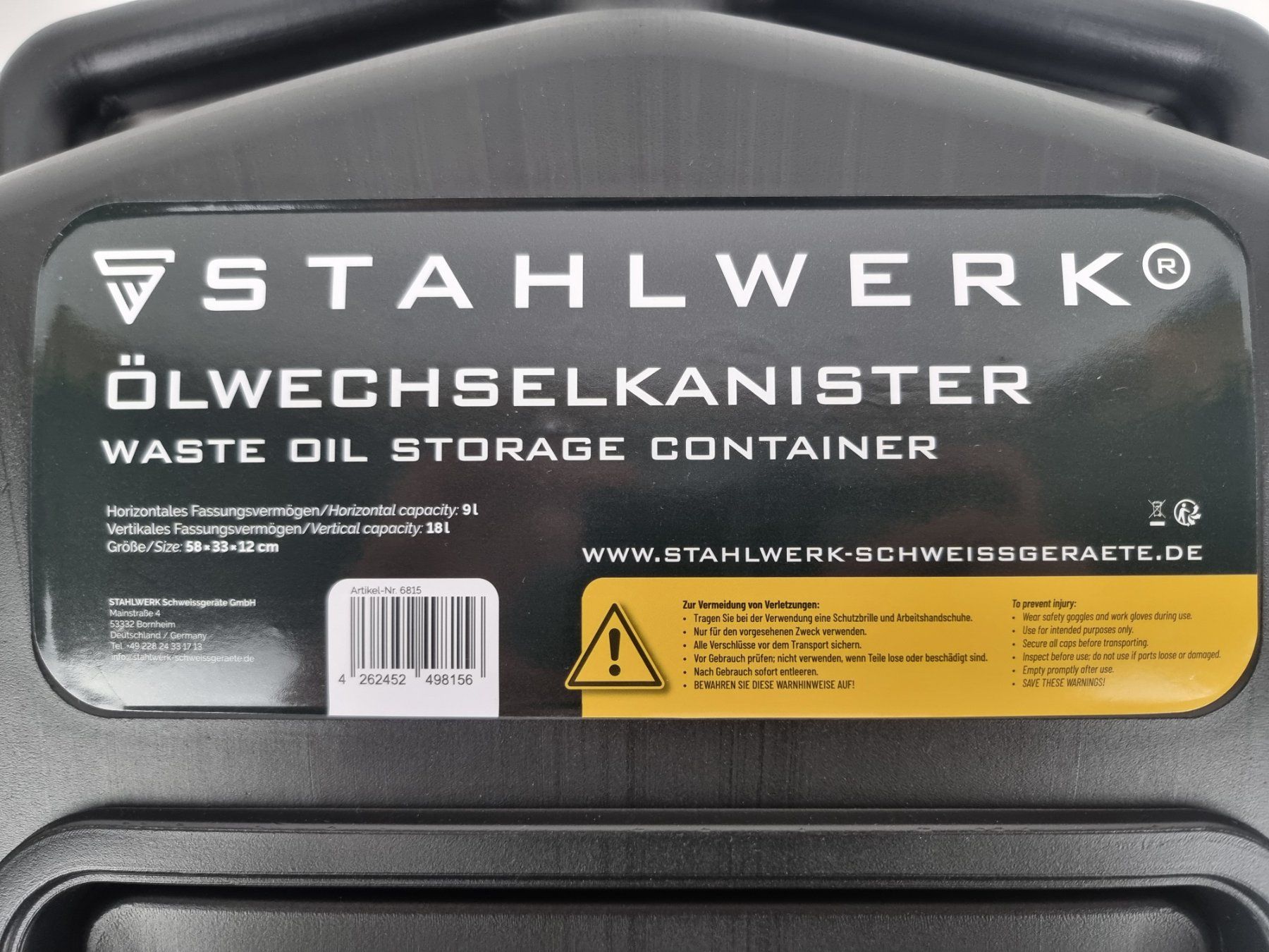 Accessori per altri veicoli: Stahlwerk Ölwechselkanister – Usato da Urtenen-Schönbühl venduto da Restwert_Schoenbuehl 1