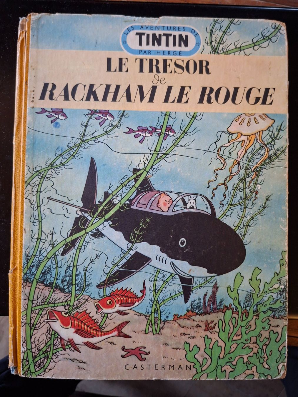 Tintin : Le Trésor De Rackham Le Rouge - édition 1954 - B9 - Cote BDM 200€ - Dos Refait
