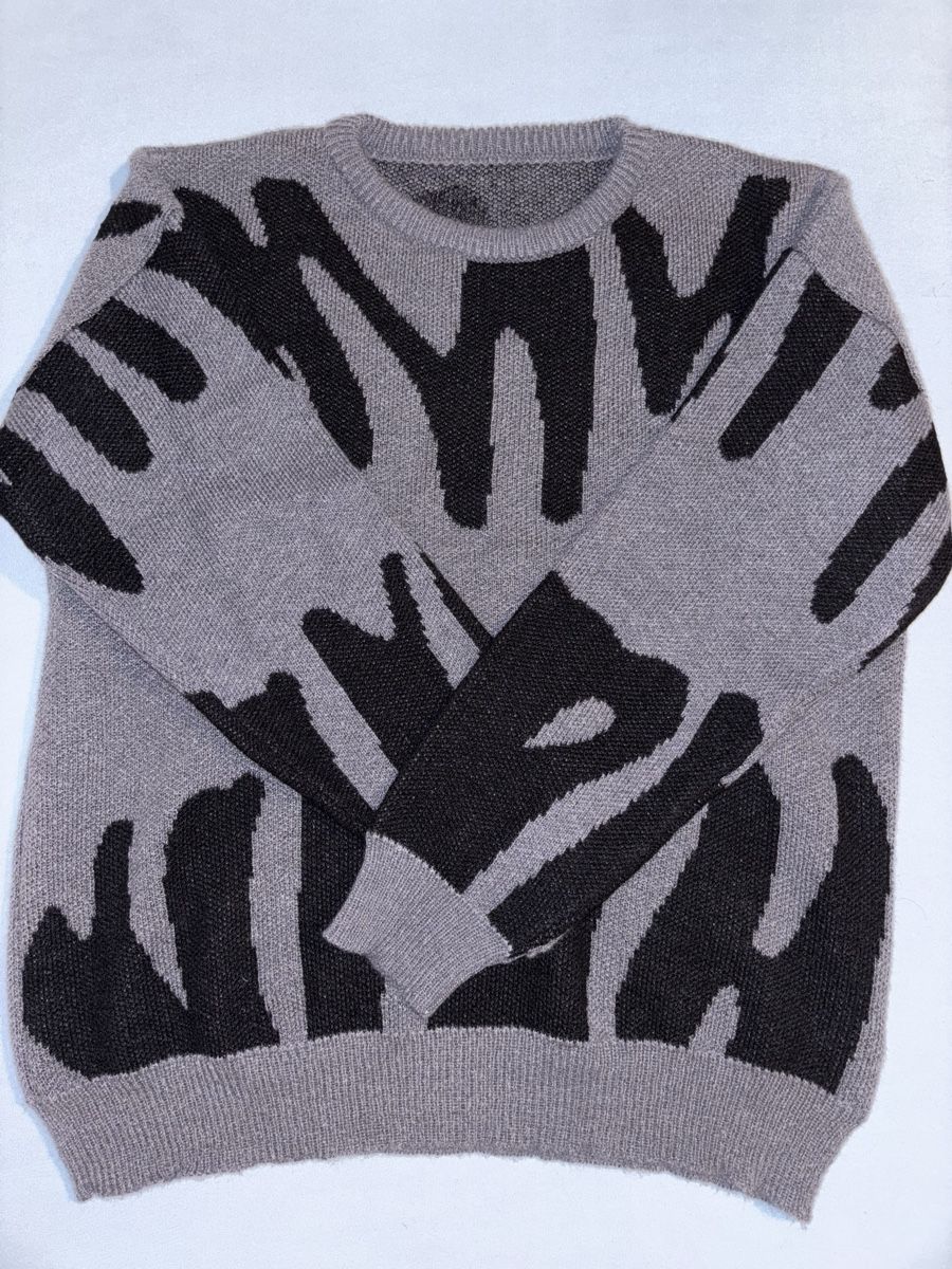 Pulls & Sweat-shirts: Pull chaud d'hiver, motif abstrait gris/noir – Neuf (Voir description) à Chêne-Bougeries par sor_9rzp