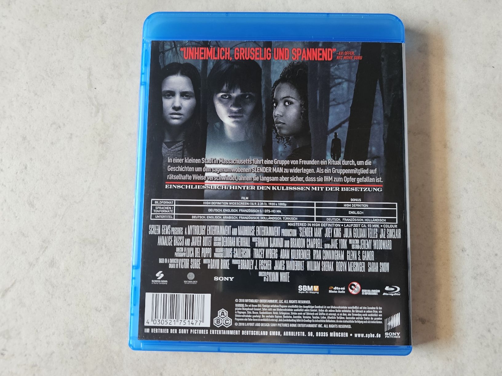Tutti i DVDs: Slender Man  /  Bluray – Usato da Schneisingen venduto da backstore24 1