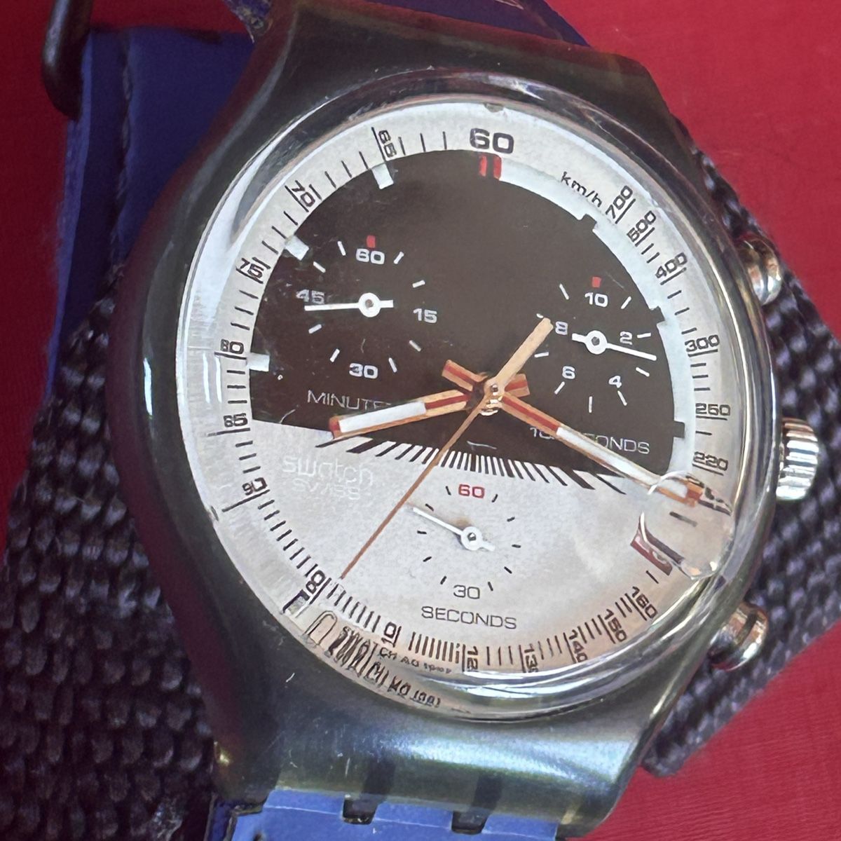 Swatch Orologi: Swatch Chrono Uhr, Vintage Modell – Usato da Laufen venduto da Bellavitaboom 4