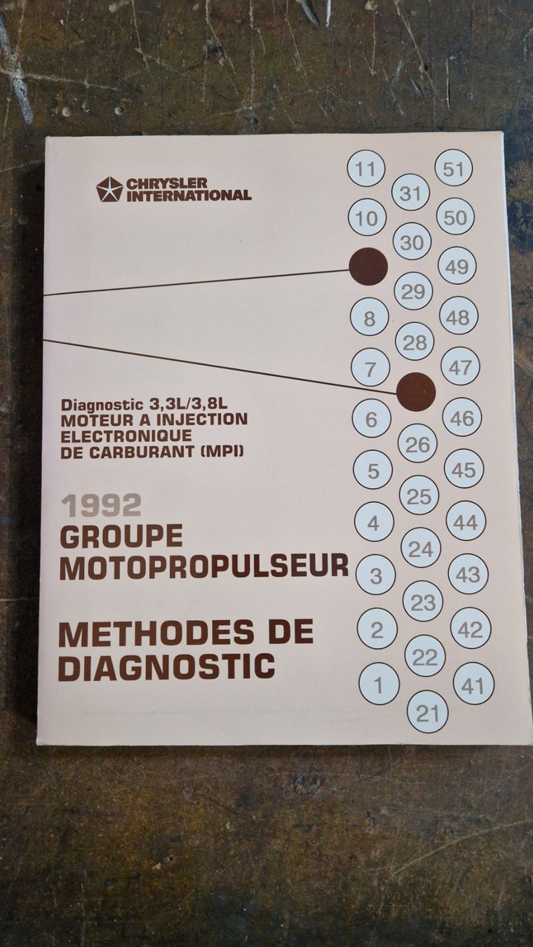 Libri: Methodes de diagnostic: Chrysler International 1992 – Usato da Zürich venduto da jhkag
