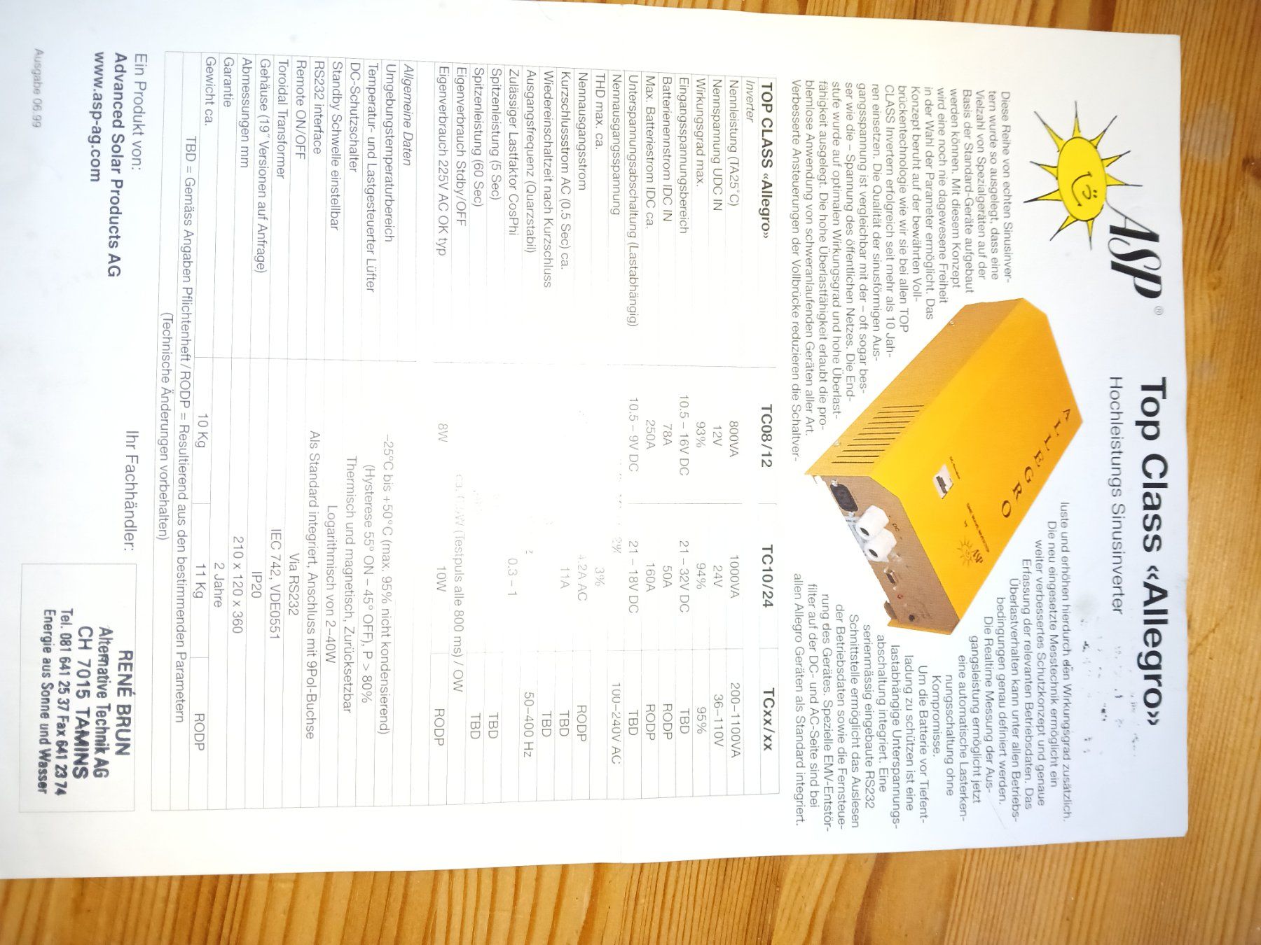 Inverter: Wechselrichter 24 V / 220V – Usato da JENAZ venduto da schmalbi