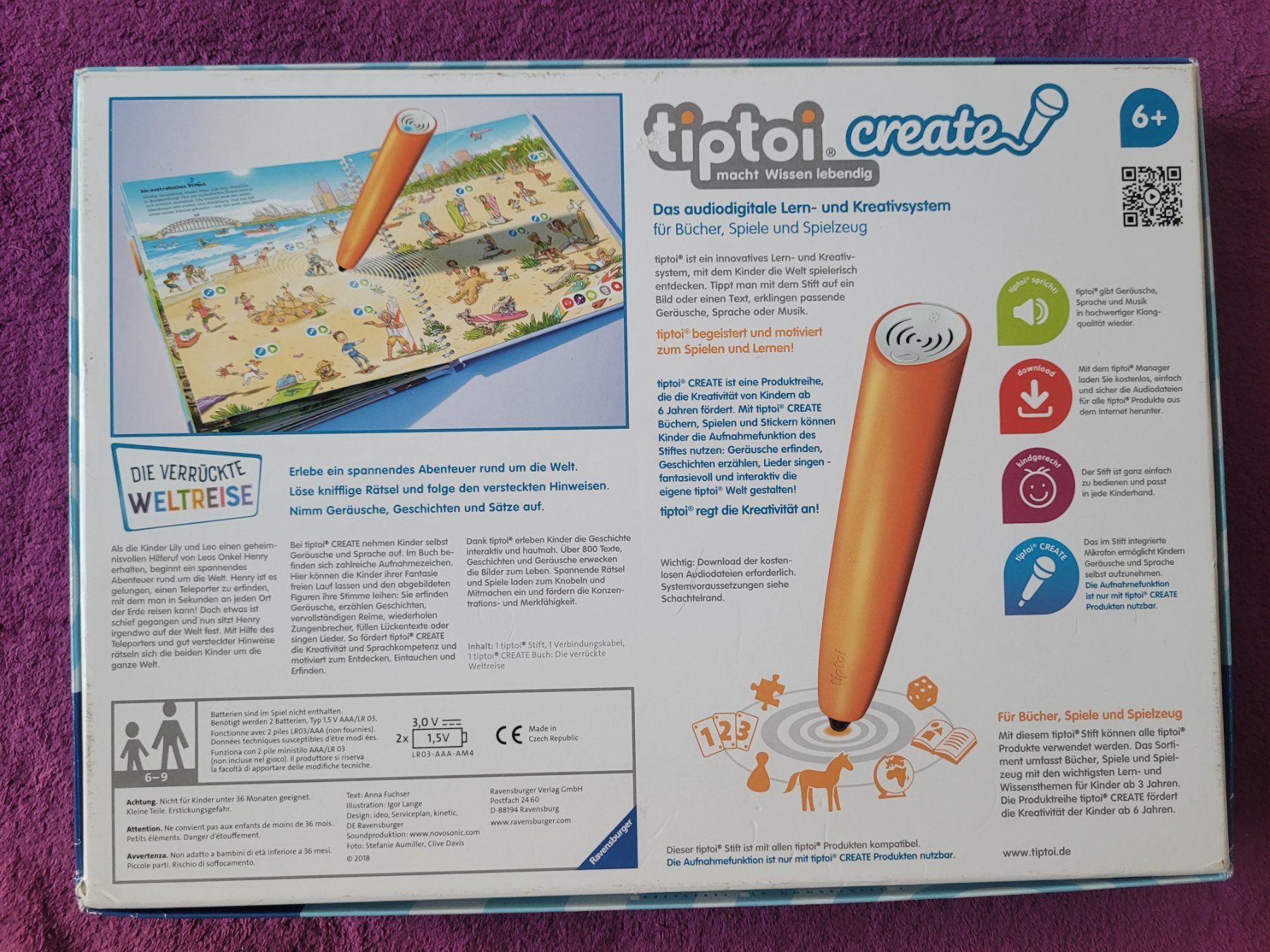 Ravensburger Spiele: tiptoi CREATE Starter-Set - Stift & Weltreise Buch – Gebraucht aus Müllheim Dorf von Seeeule01 9