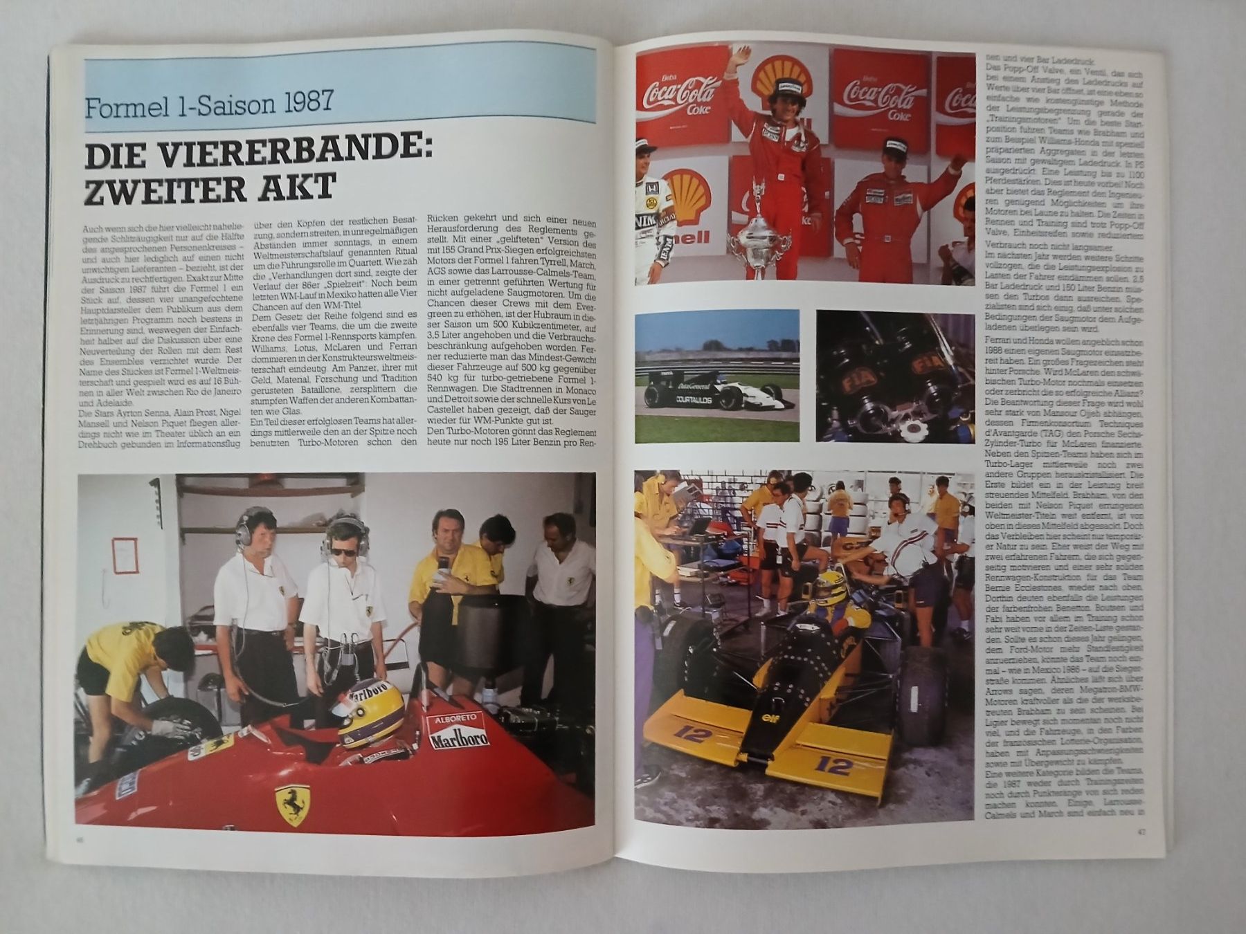 Riviste & Magazine: Programmheft Formel 1; GP Deutschland, Hockenheim 1987 – Usato da Aarburg venduto da Hktm 6