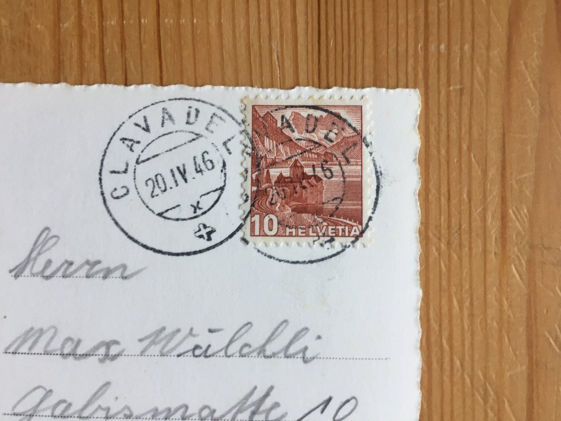 Cartoline postali: Sertigtal vom Jakobshorn - AK 1946 – Usato da Oberuzwil venduto da Henri09 1