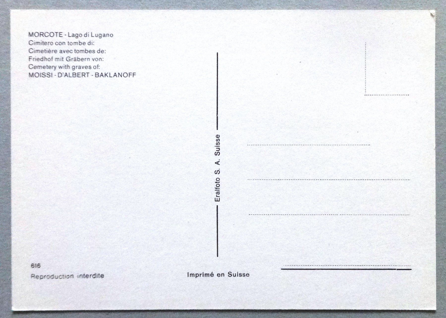 Cartoline postali: Morcote - Lago di Lugano – Usato da Fétigny venduto da Billy2miny 1