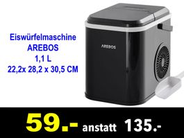 🔴 Eiswürfelmaschine 1,1 L  AREBOS /473B