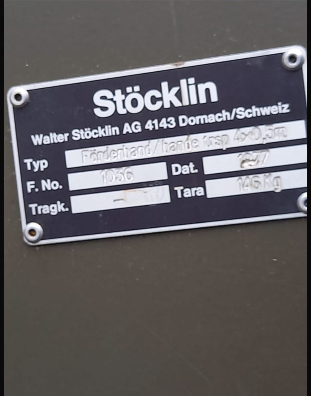 Lade-, Silier- & Transportwagen: Förderband Stöcklin mit Benzinmotor – Gebraucht aus Biezwil von Feldlerche 2