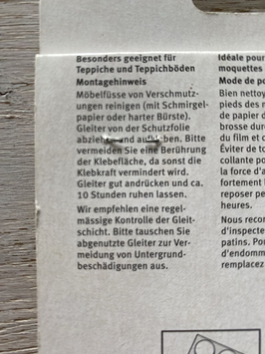 Aufkleber: Teppichgleiter selbstklebend, Ø 26mm, Neu – Neu und originalverpackt aus Adliswil von Stardust11 1