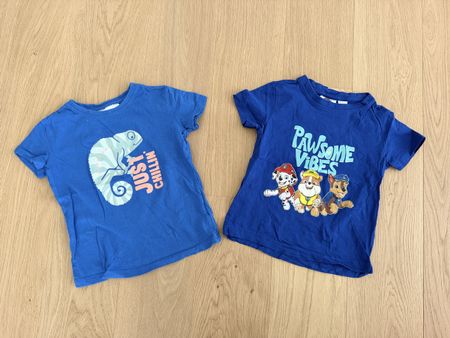 2x T-Shirt (u.a. Paw Patrol) Gr. 98/104