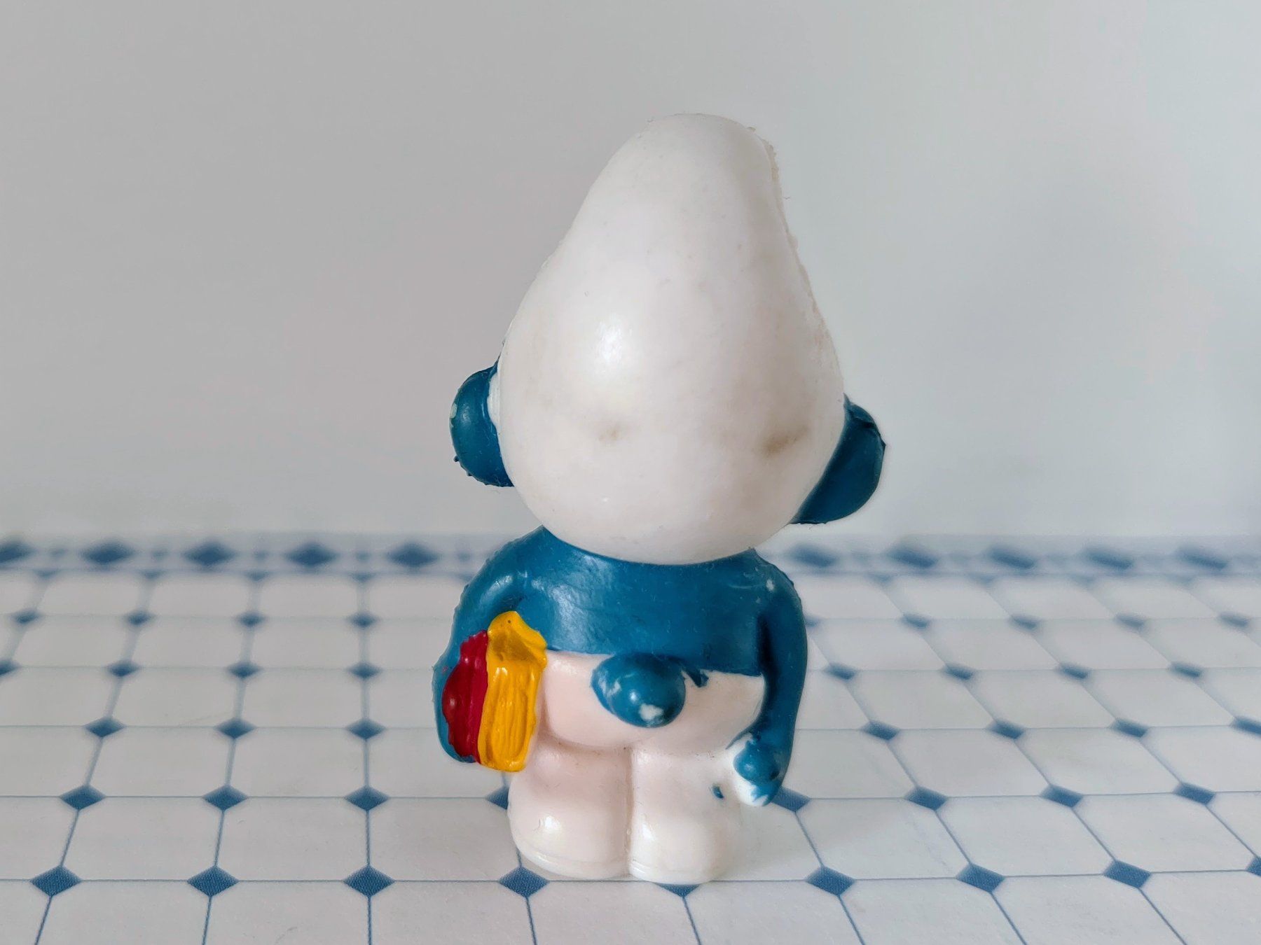 Statuette: Schlumpf (Fake) Schlaubi mit Buch – Usato da Rüti ZH venduto da Prostias 2