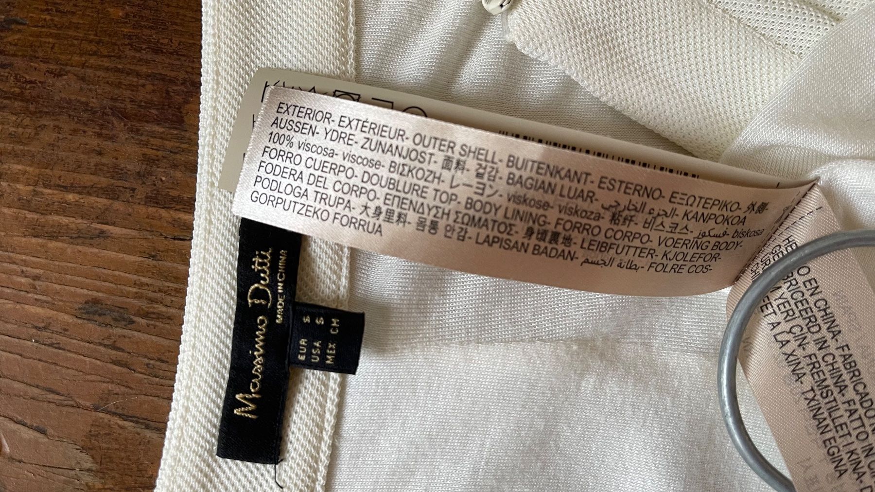 Massimo Dutti Gonne: MASSIMO DUTTI XS S/NP65CHF Viscose Elastane Rock Cremefarben – Nuovo (secondo la descrizione) da Kölliken venduto da Prscoo 8
