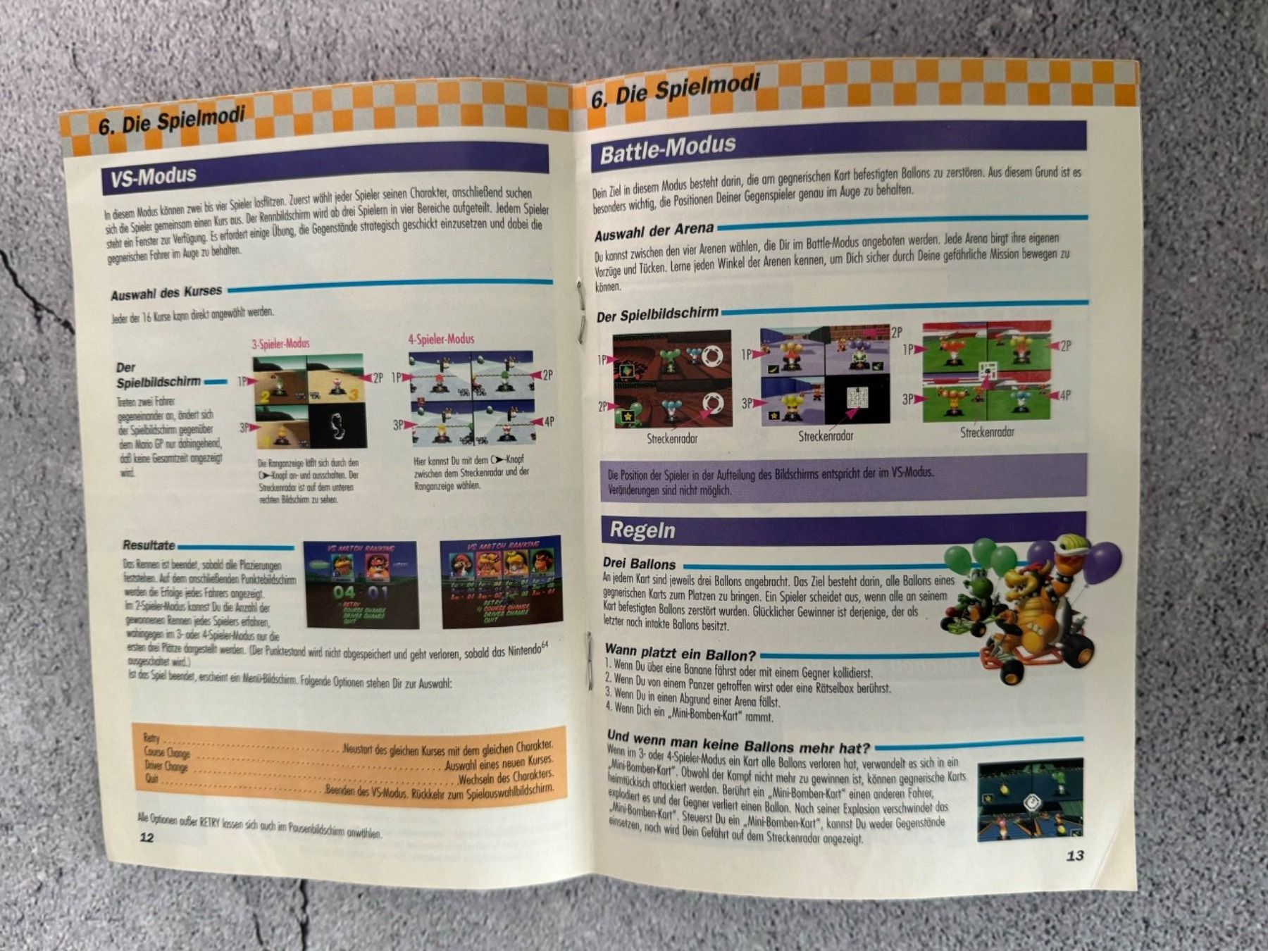 Nintendo Documenti: Mario Kart 64 Spielanleitung – Usato da Niederwil SO venduto da BlueSonic 3