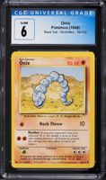 Vintage 1999 Pokemon Base Set Onix #56 CGC 6 EXMT