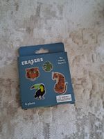 Radierer 4er Set Tiere Tiger Tukan neu