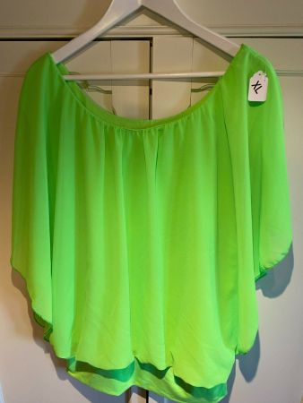 BLUSENKLEID NEON GRÜN-DAMEN