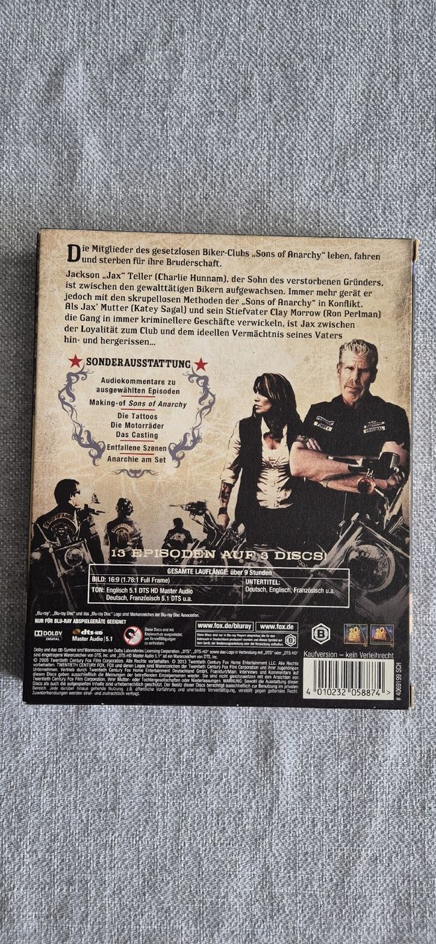 Tutti i DVDs: Sons of Anarchy - Staffel 1 Blu-ray – Usato da Schwerzenbach venduto da Jamacy 1