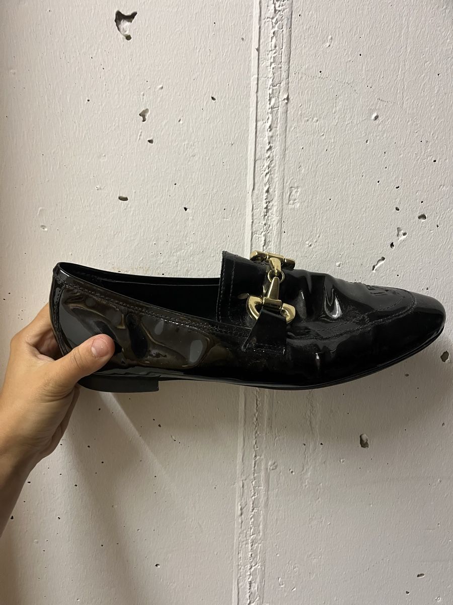 Scarpe da donna: Mocassins noir matière vinyl – Usato da Pully venduto da ari_78pk