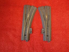 1 Paar  Weichen C .H0 von Märklin. Gebraucht . Getestet