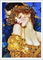Death NYC Ltd Ed Pop Art Druck " Klimt Couple
