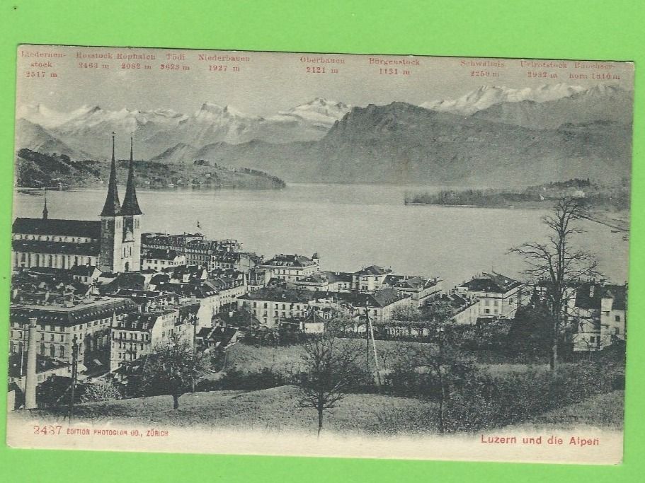 Cartoline postali: Luzern und die Alpen – Usato da Zürich venduto da t24_de