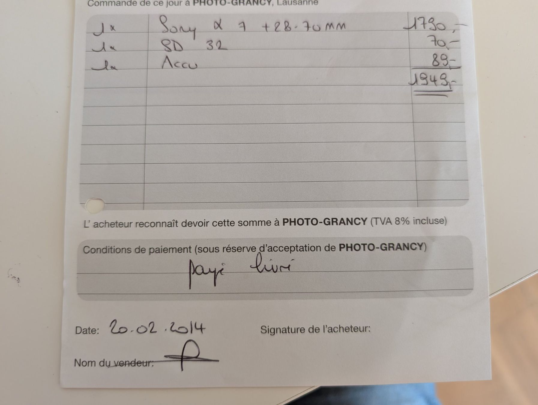 Sony Kamera: Sony Alpha A7 plein format + 28-70 OSS – Gebraucht aus St-Barthélemy VD von juj_9lk7 5