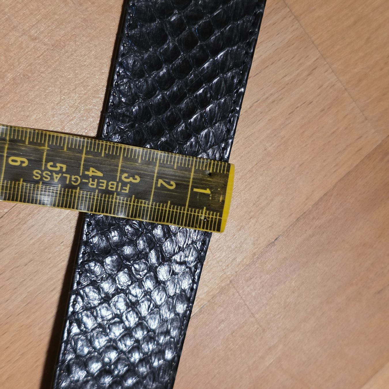 Cinture: Eleganter schwarzer Gürtel mit Schlangenmuster – Usato da Wald ZH venduto da CapLux 7