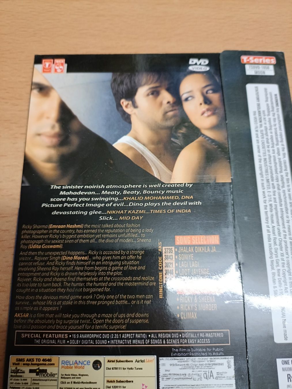 Tutti i DVDs: Bollywood DVD - AKSAR – Usato da Köniz venduto da Movieportal007 2
