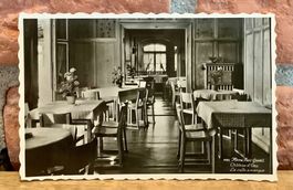 Werbe AK - LA SALLE A MANGER - Château d‘Oex - Hotel