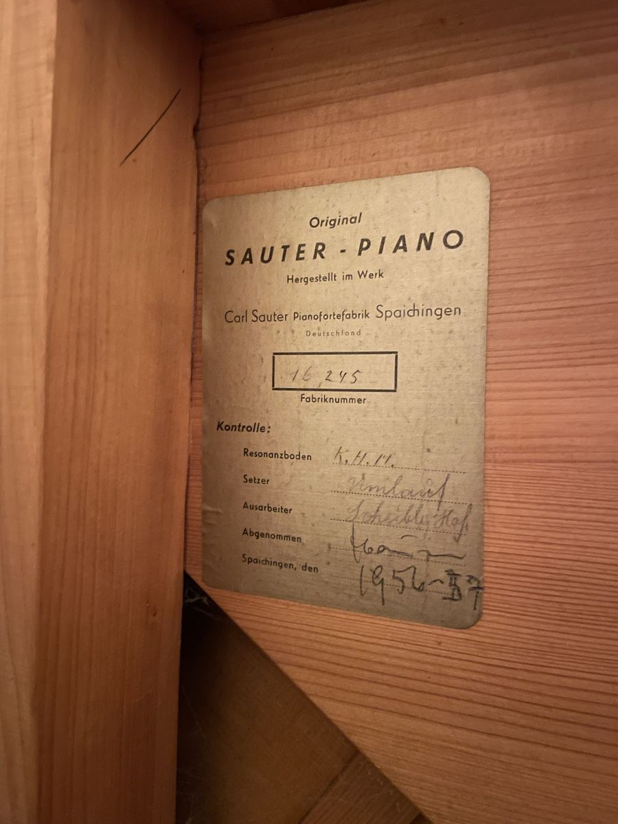 Strumenti musicali: Sauter Klavier – Usato da Buochs venduto da schoscho007 4