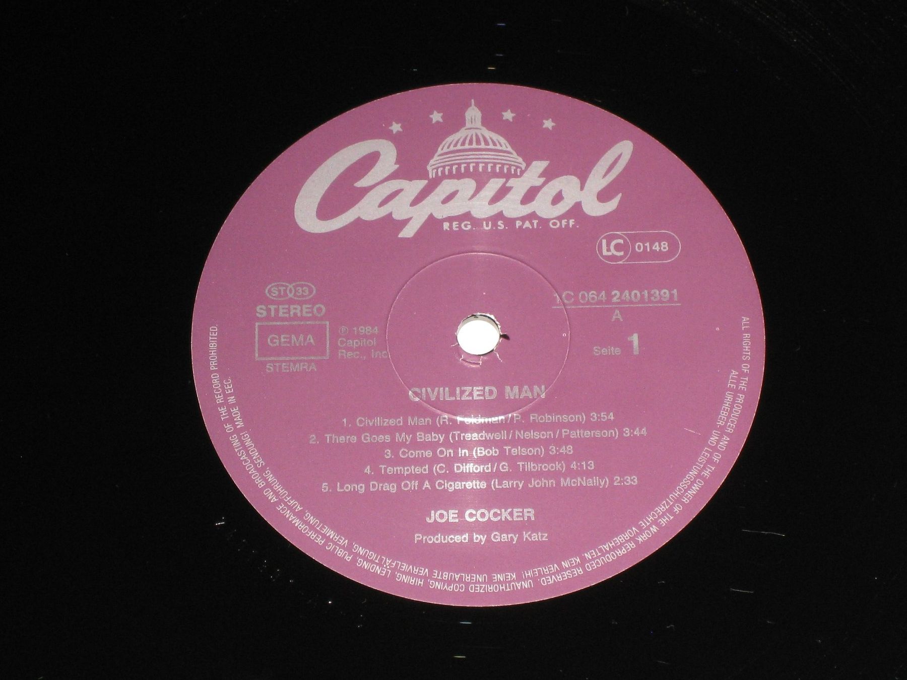 Schallplatten: LP - JOE COCKER - CIVILIZED MAN – Gebraucht aus Steckborn von Quo7 1
