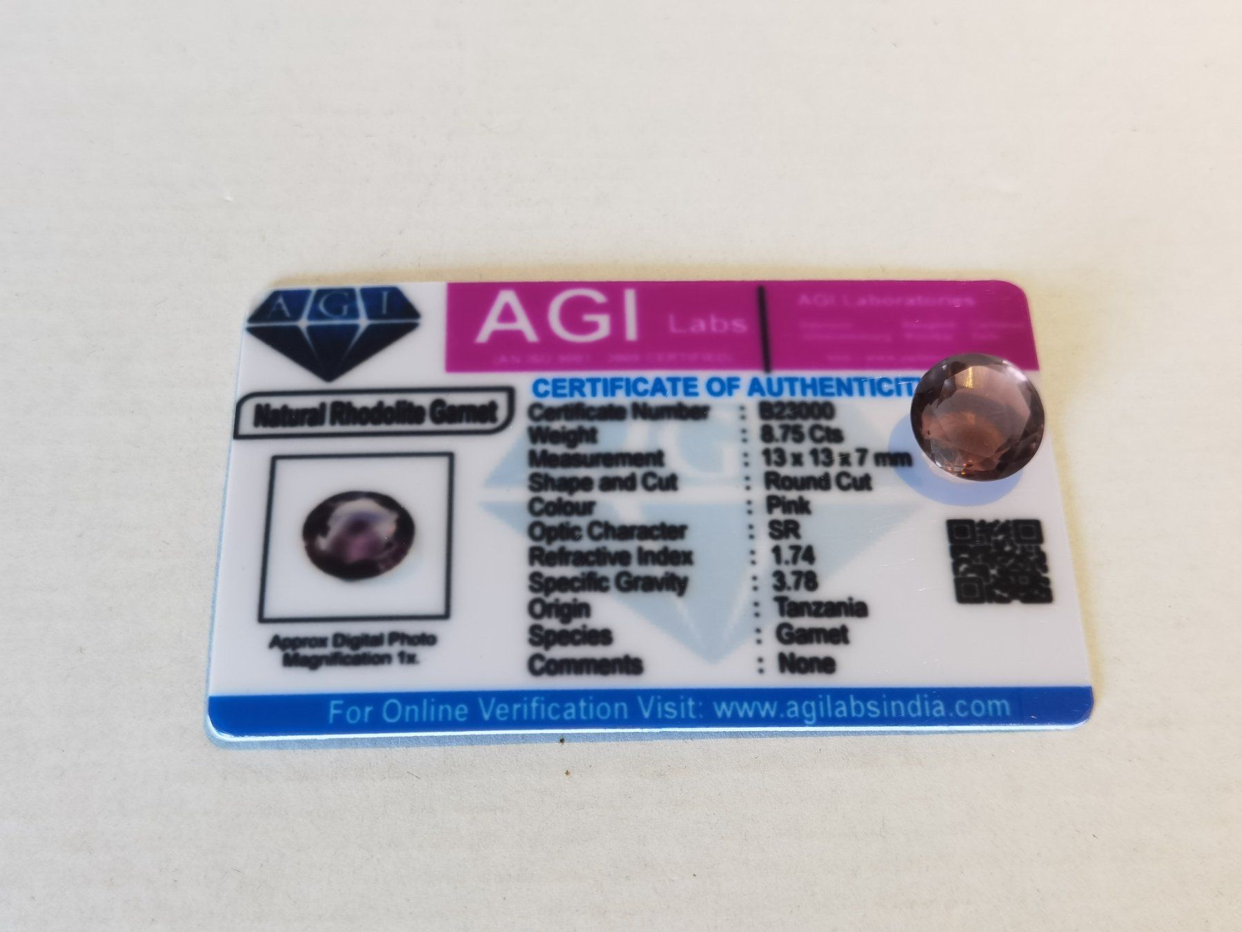 Edelsteine: Granat 8.75 Ct – Neu (gemäss Beschreibung) aus Uerkheim von Justi.y 1